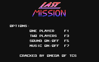 Last Mission Title Screen
